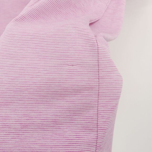 FootJoy Polo Shirt Pink Stripe Contrast Stitching No Embroidery Men's Medium M - Picture 6 of 6